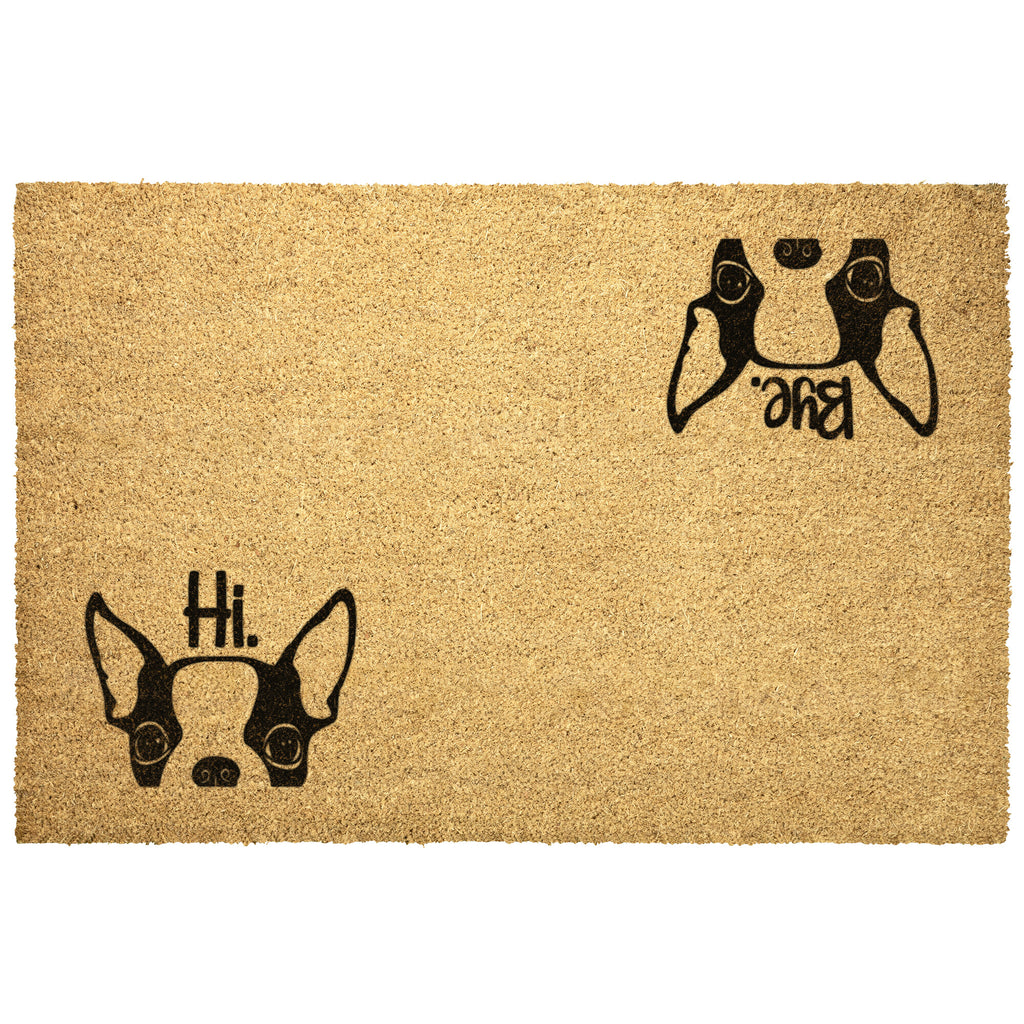 Hi Bye Boston Door Mat