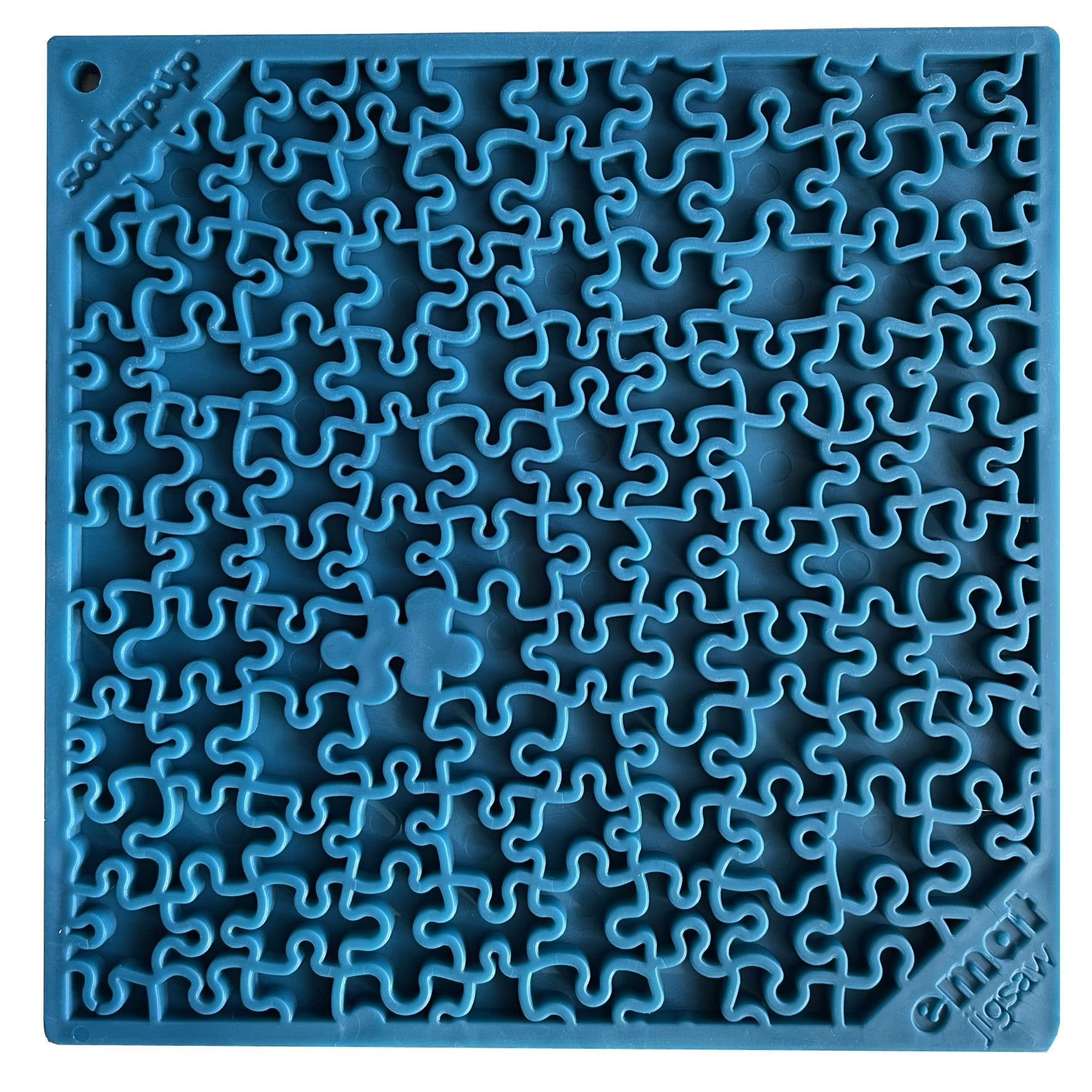 Blue Jigsaw Puzzle Lick Mat