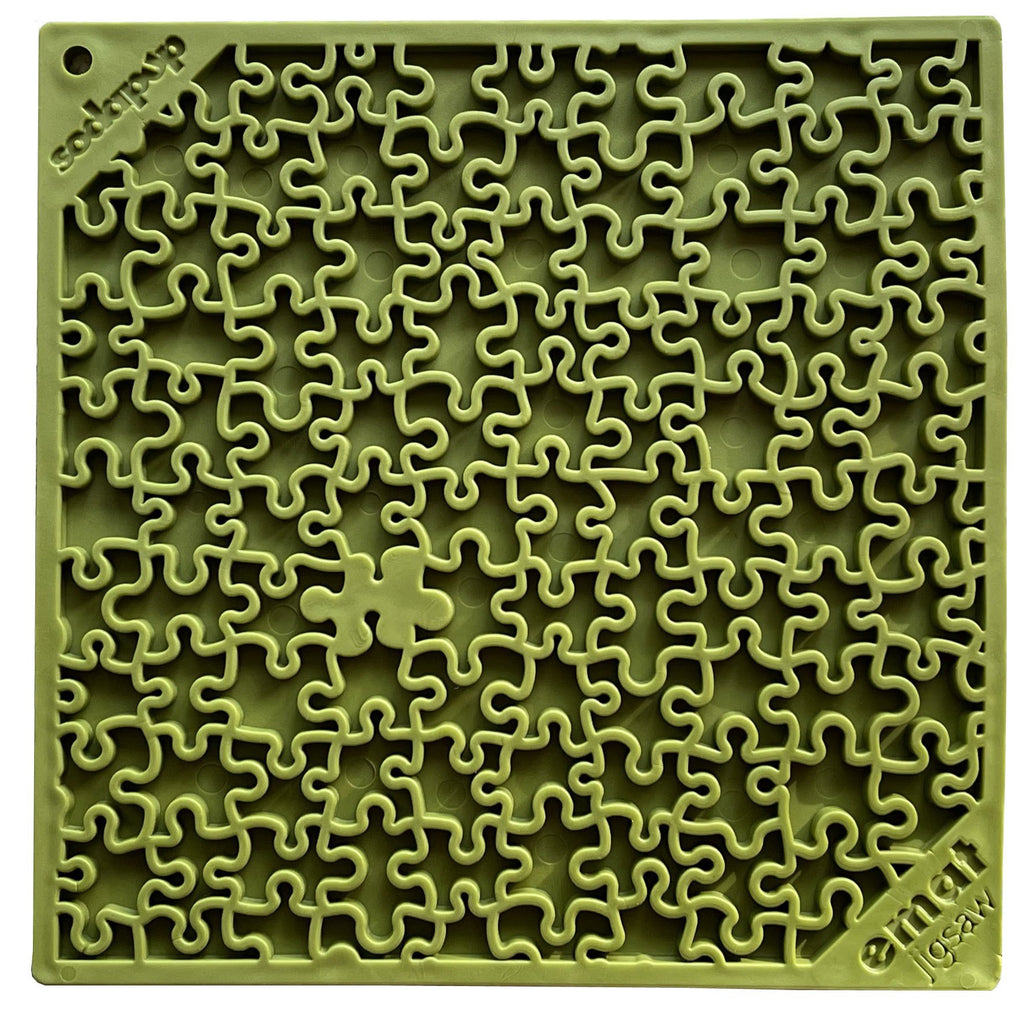 Green Jigsaw Puzzle Lick Mat