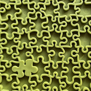 Green Jigsaw Puzzle Lick Mat