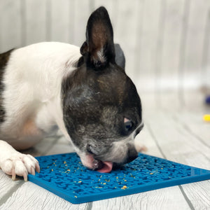 Blue Jigsaw Puzzle Lick Mat