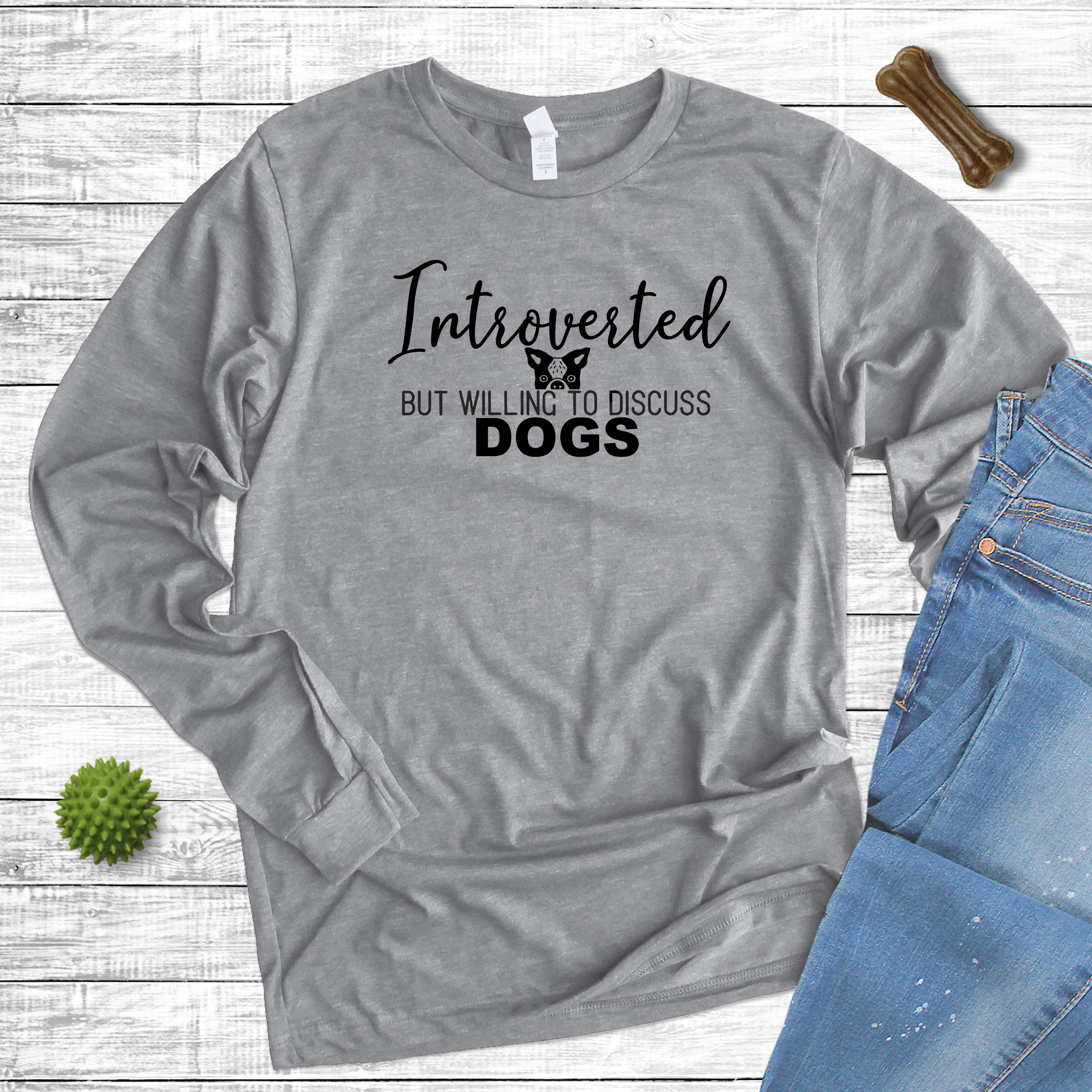 Introverted but Willing to Discuss Dogs Long Sleeve Tee