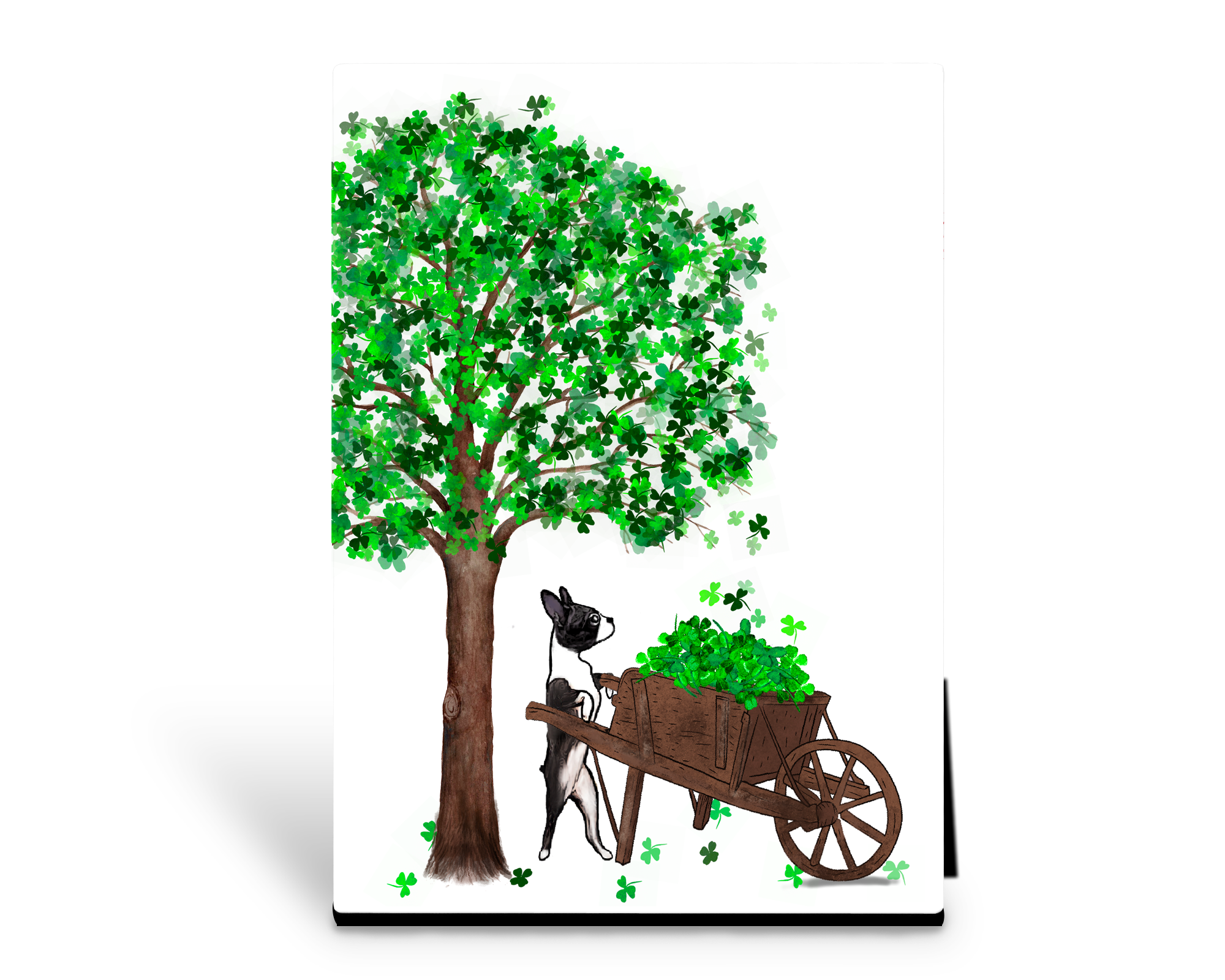 Loads of Luck Wheelbarrow Boston Art Panel