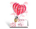 Love Is In The Air Boston Hot-Heart Balloon Art Panel