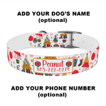 Merry and Bright Personalized Dog Collar