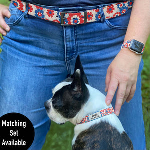 Patriotic Flowers Watch Band for Apple Watch