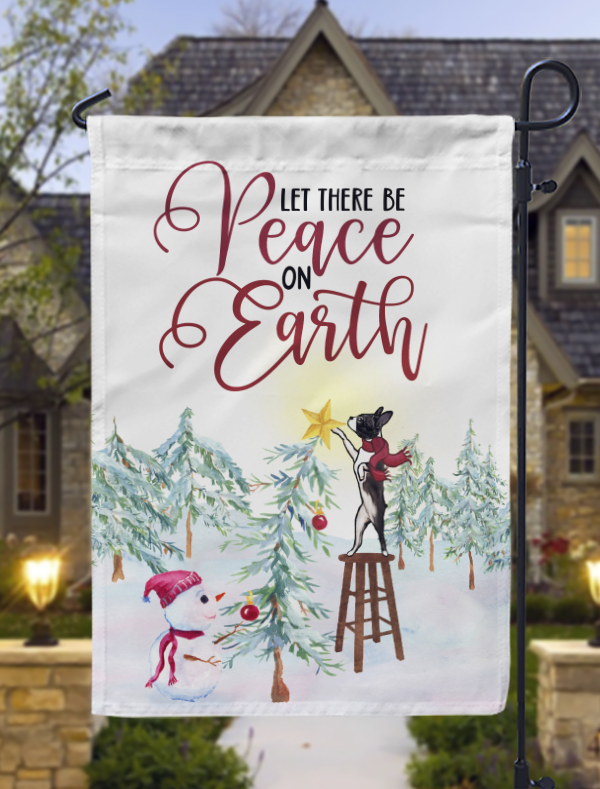 Let There Be Peace On Earth Boston Garden Flag