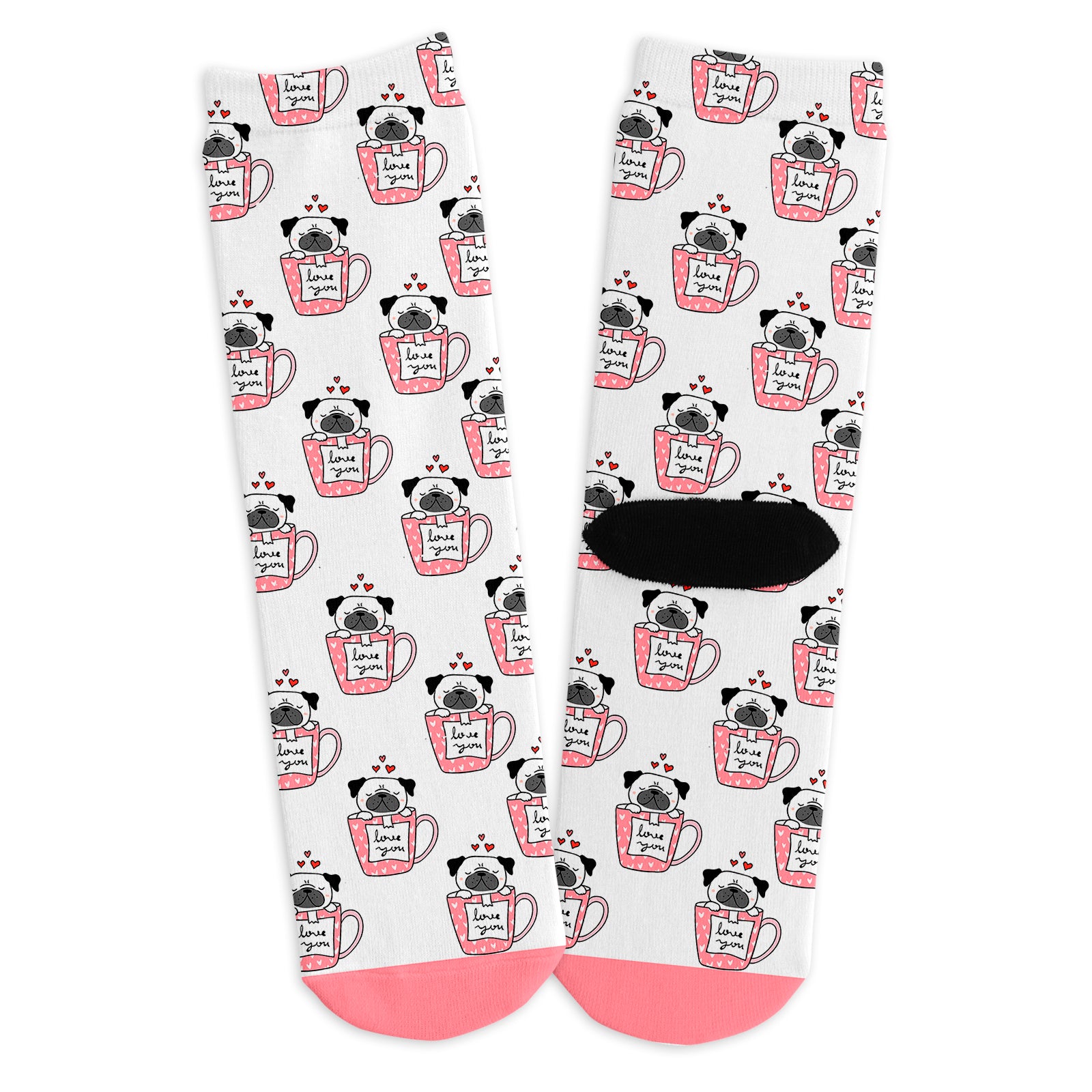 Pug Sweethearts Socks
