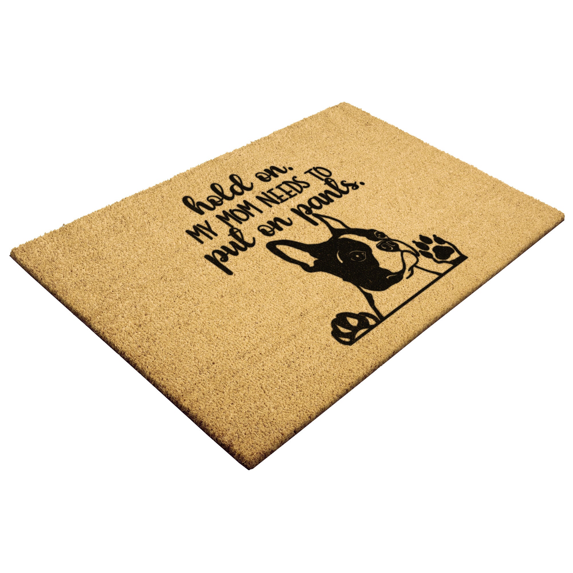 Put On Pants Boston Door Mat