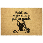 Put On Pants Boston Door Mat