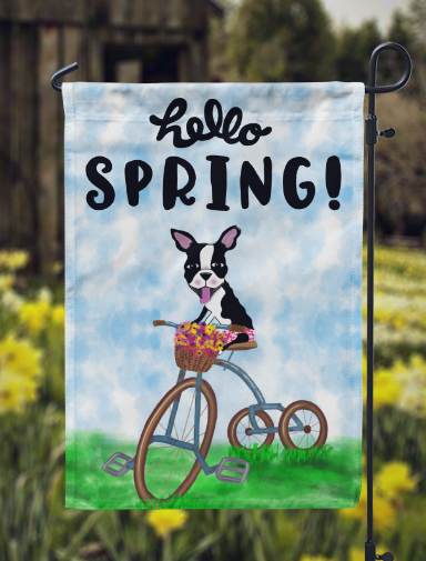 Hello Spring Garden Flag
