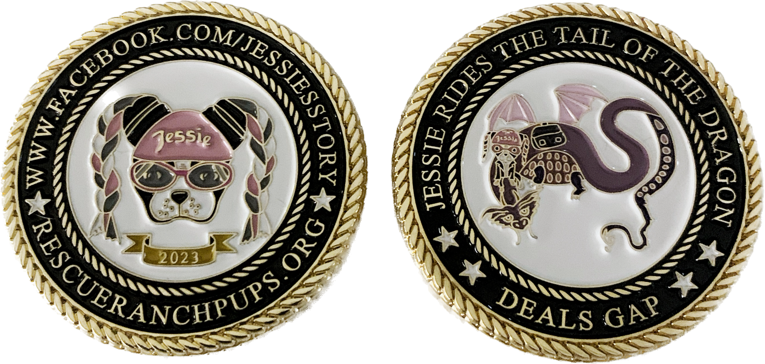 Jessie Rides Tail of the Dragon: Challenge Coin