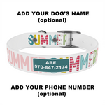 Summer Personalized Dog Collar