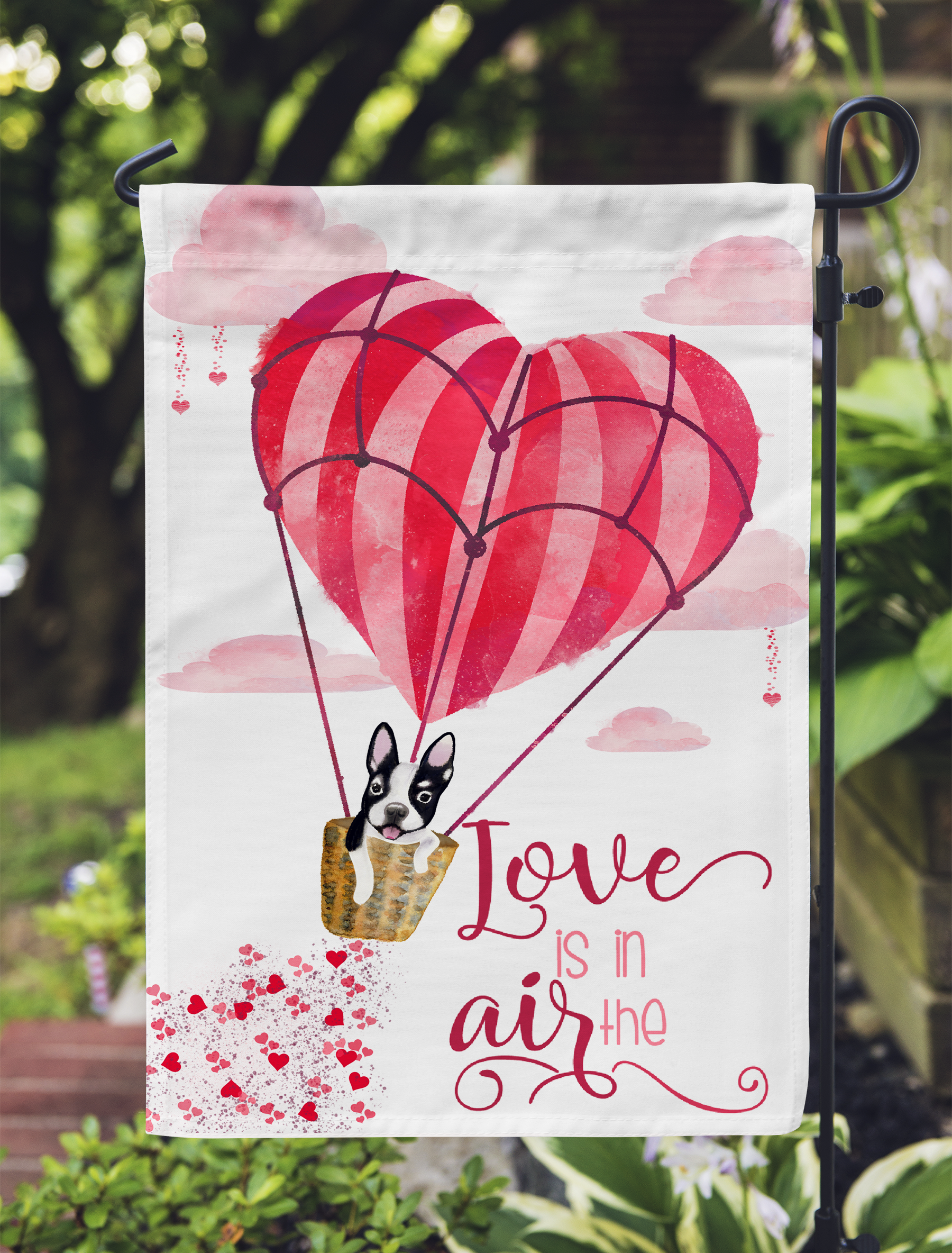Love is in the Air Boston Garden Flag