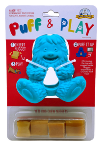 Yeti Puff and Play Enrichment Toy Blue