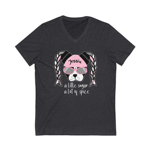 Jessie Sugar and Spice V Neck T-Shirt