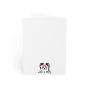 Blue Boston Happy Holidays Folded Greeting Cards (1, 10, 30, or 50)