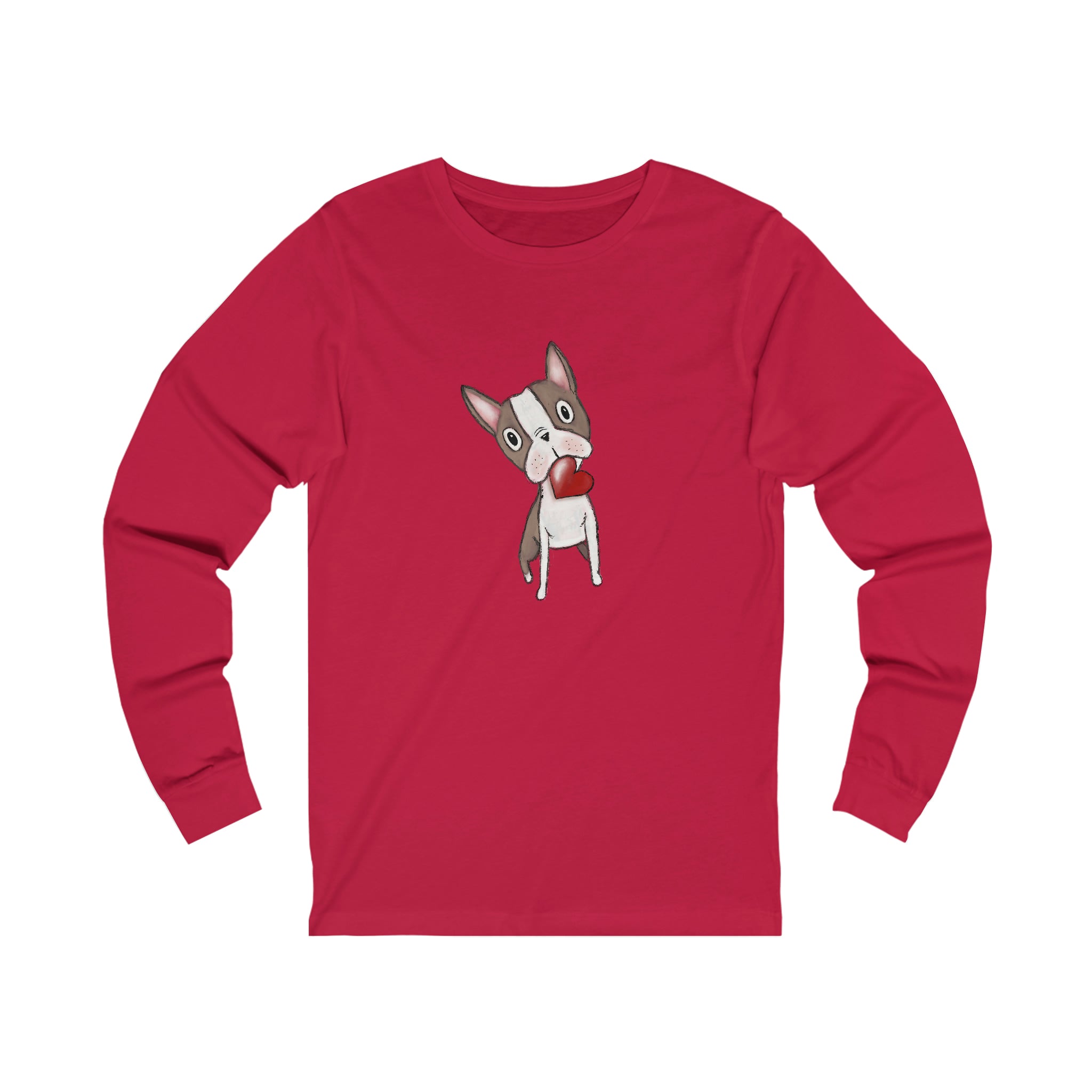 Brown Boston I Love You Long Sleeve T Shirt