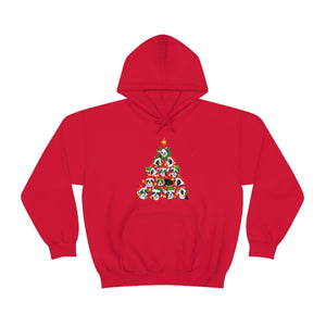 Bostons Christmas Tree Hooded Sweatshirt