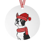 Holiday Black Boston Aluminum Ornament