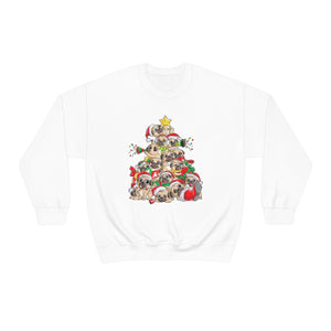 Pugs Christmas Tree Sweatshirt