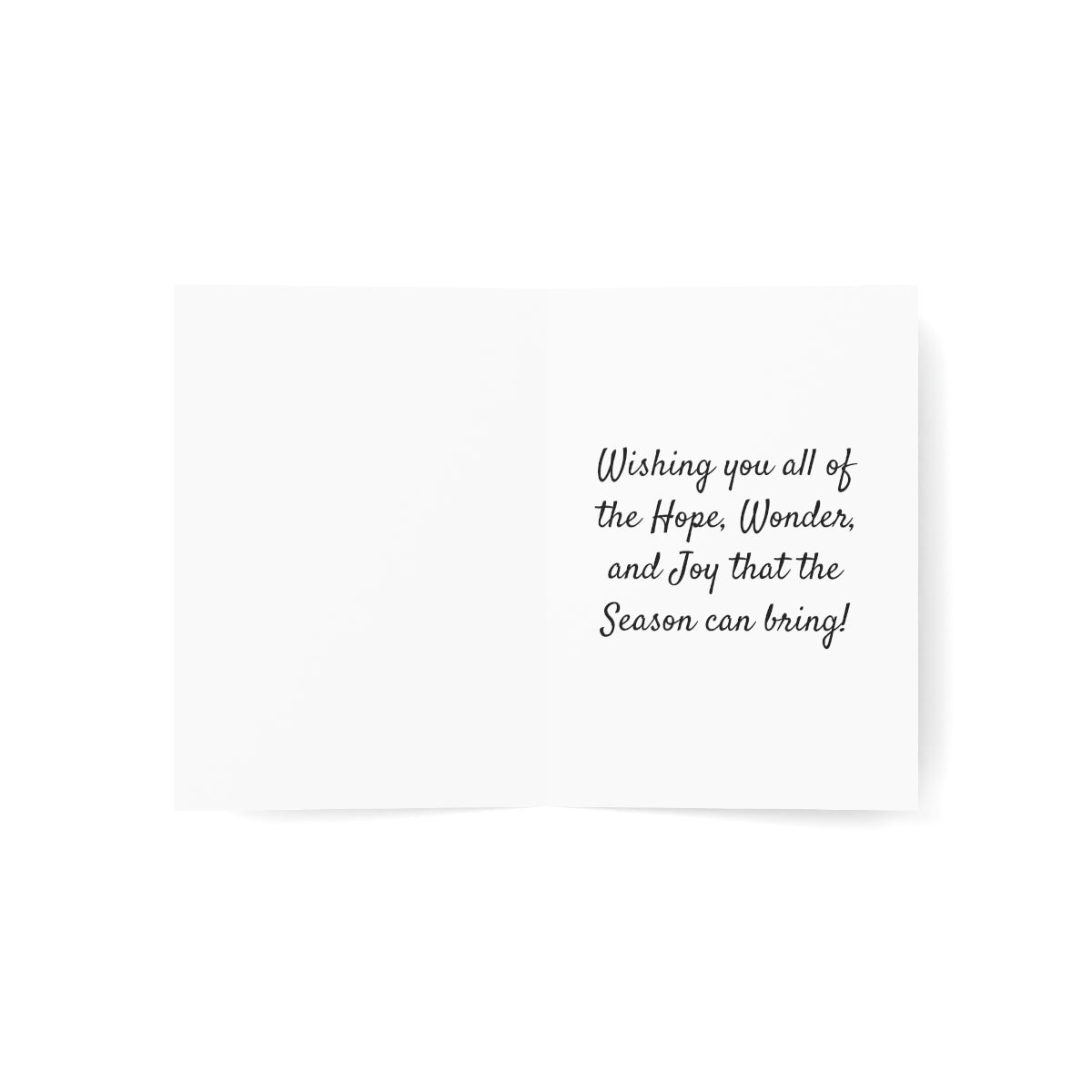 Boston Hope, Wonder, and Joy Folded Greeting Cards (1, 10, 30, or 50)