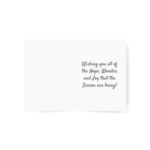 Boston Hope, Wonder, and Joy Folded Greeting Cards (1, 10, 30, or 50)