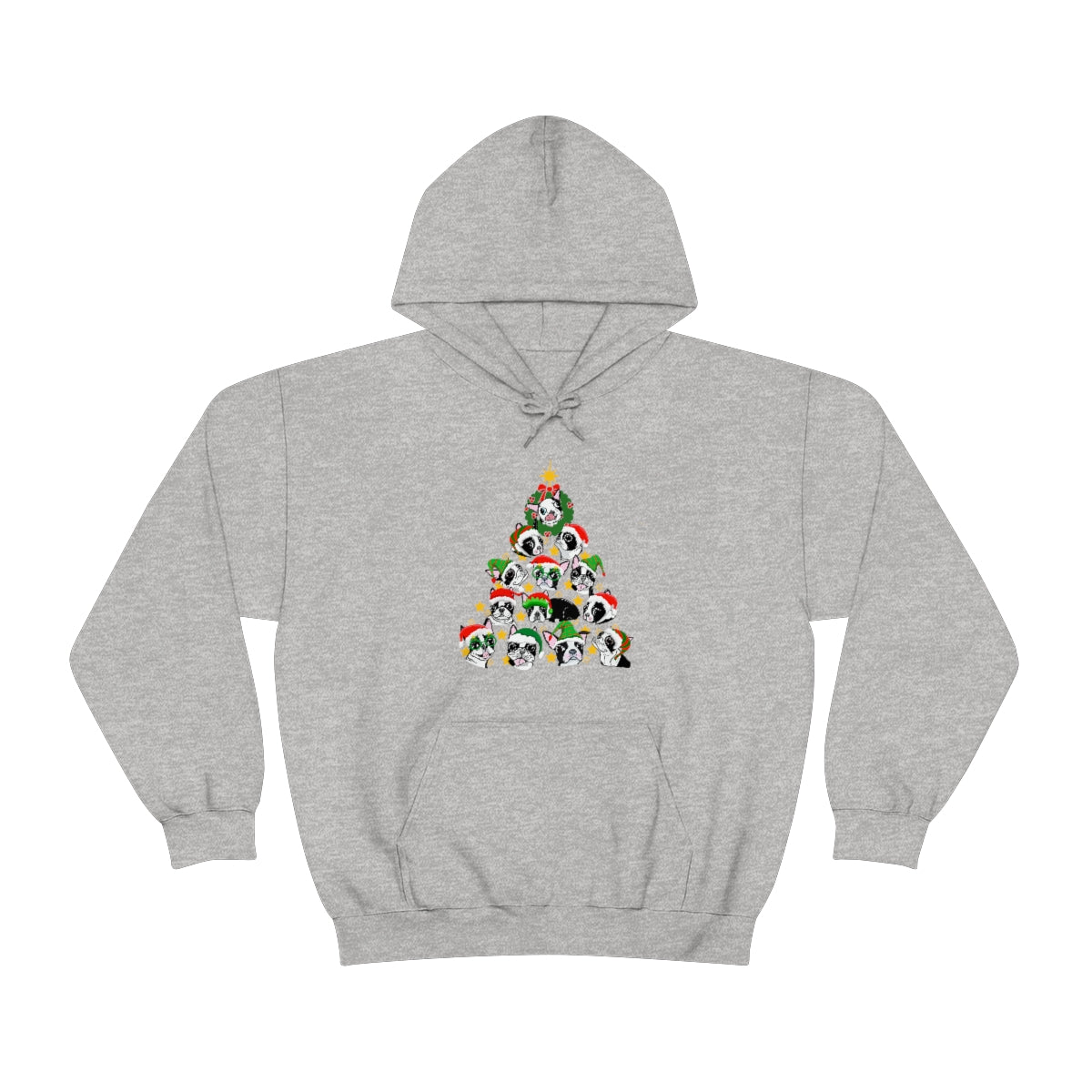 Bostons Christmas Tree Hooded Sweatshirt
