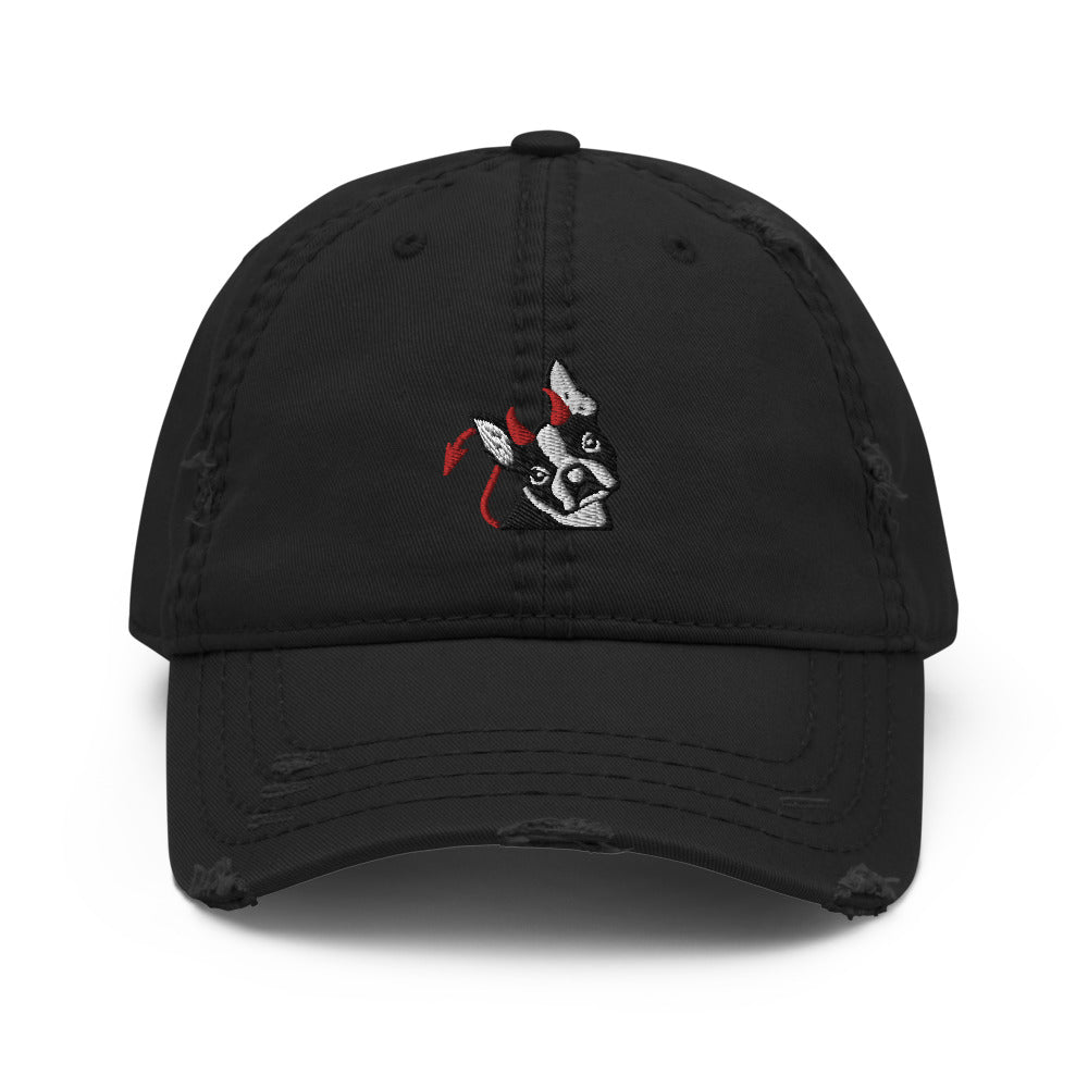 Distressed Naughty Boston Cap