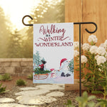 Walking in a Winter Wonderland Boston Garden Flag