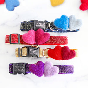 Double Heart Collar Accessory