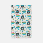 Blue Boston Spring Hand Towel