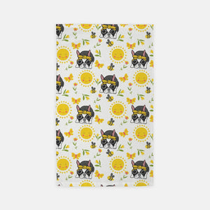 Yellow Boston Spring Hand Towel