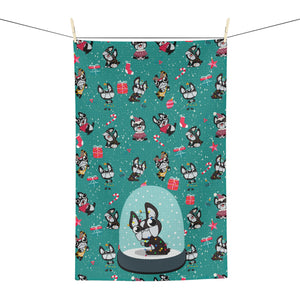Festive Bostons Lights Towel