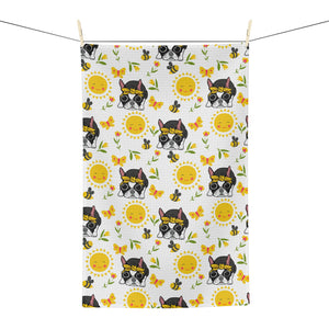 Yellow Boston Spring Hand Towel