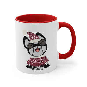 Festive Bostons Mugs Set of 4