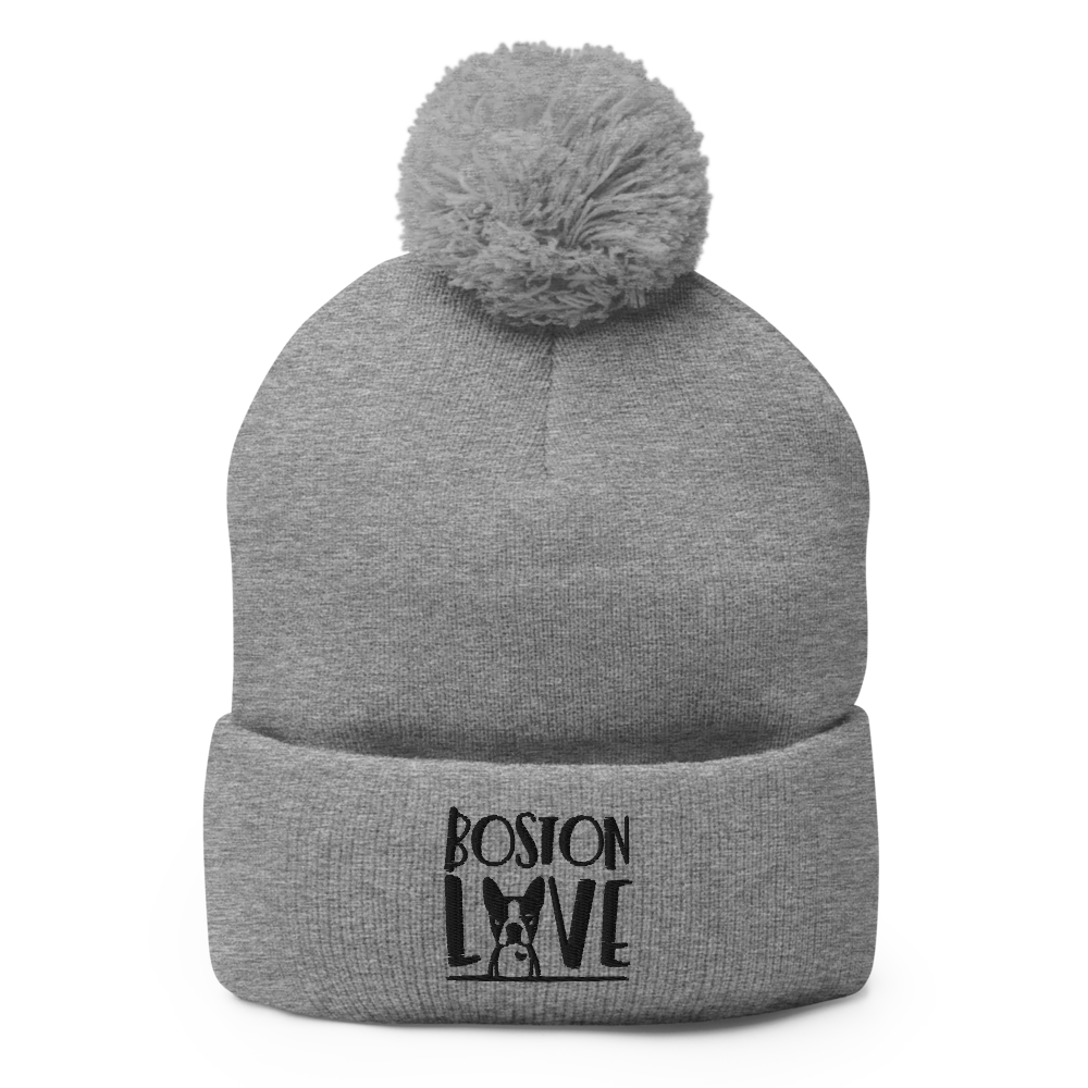 Boston Love Pom-Pom Beanie