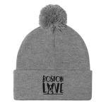 Boston Love Pom-Pom Beanie