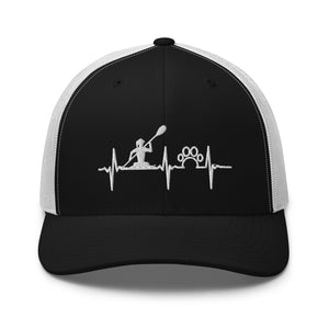 Kayaking and Paw Heartbeat Mesh Cap