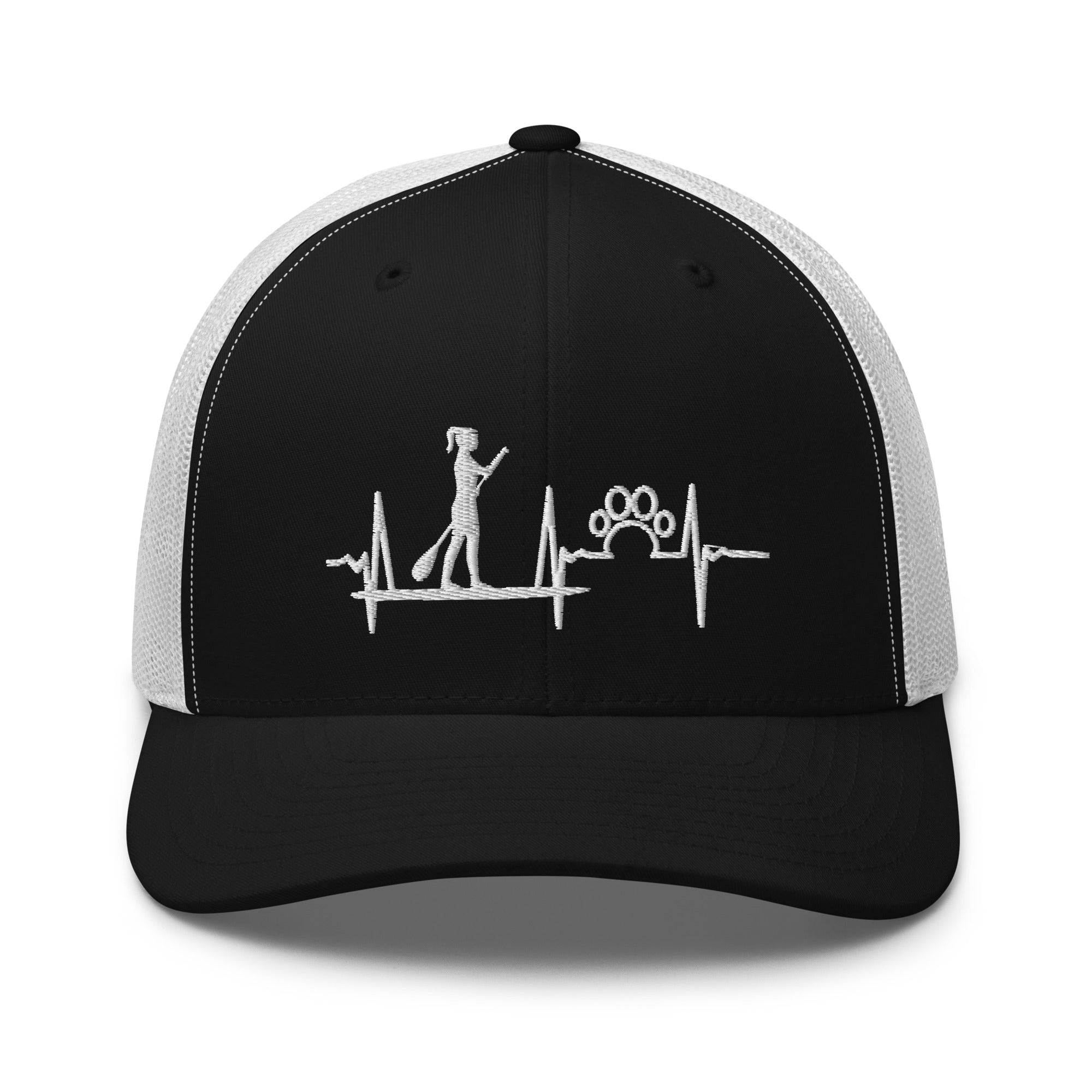 Paddle Board and Paw Heartbeat Mesh Cap