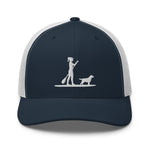 Paddle Board and Dog Heartbeat Mesh Cap