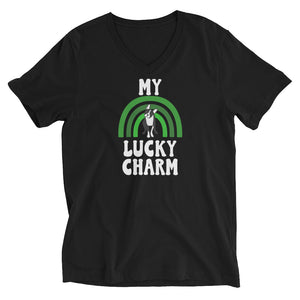 My Lucky Charm Boston Terrier V Neck T-Shirt
